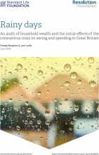 Rainy days: an audit of household wealth and the initial effects of the coronavirus crisis on saving and spending in Great Britain